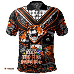 Amazing Aussie Wests Tigers Aboriginal Inspired Naidoc Week Custom For Die Hard Fan Supporters Polo Shirt