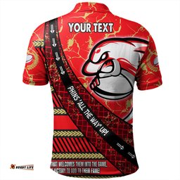 Amazing Aussie Redcliffe Dolphins Theme Song For Rugby With Sporty Style Polo Shirt