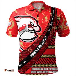 Amazing Aussie Redcliffe Dolphins Theme Song For Rugby With Sporty Style Polo Shirt