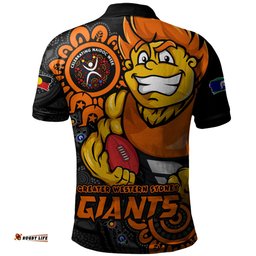 Amazing Aussie GWS GIANTS Power Through Generations NAIDOC Edition Polo Shirt
