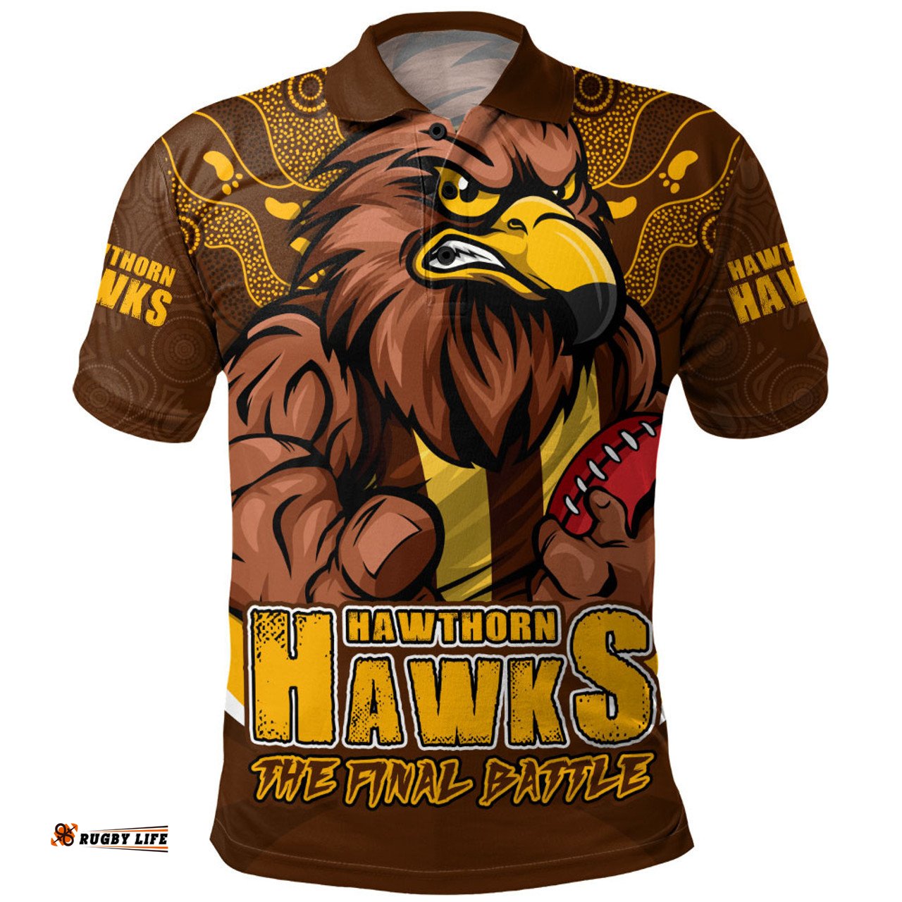 Amazing Aussie Hawthorn Final Clash Battle Edition Polo Shirt