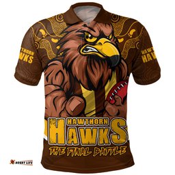 Amazing Aussie Hawthorn Final Clash Battle Edition Polo Shirt
