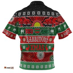Amazing Aussie South Sydney Rabbitohs Aboriginal Custom Indigenous Knitted Ugly Xmas Style Polo Shirt