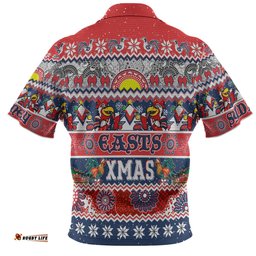 Amazing Aussie Sydney Roosters Christmas Aboriginal Custom Indigenous Knitted Ugly Xmas Style Polo Shirt