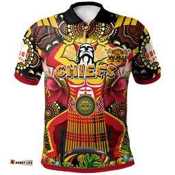 Amazing Aussie Waikato Chiefs Custom Chiefs Traditional Haka Dance With Patterns And Hibiscus Flower Polo Shirt