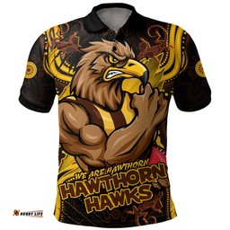 Amazing Aussie Hawthorn Spirit Warriors Of The Game Polo Shirt