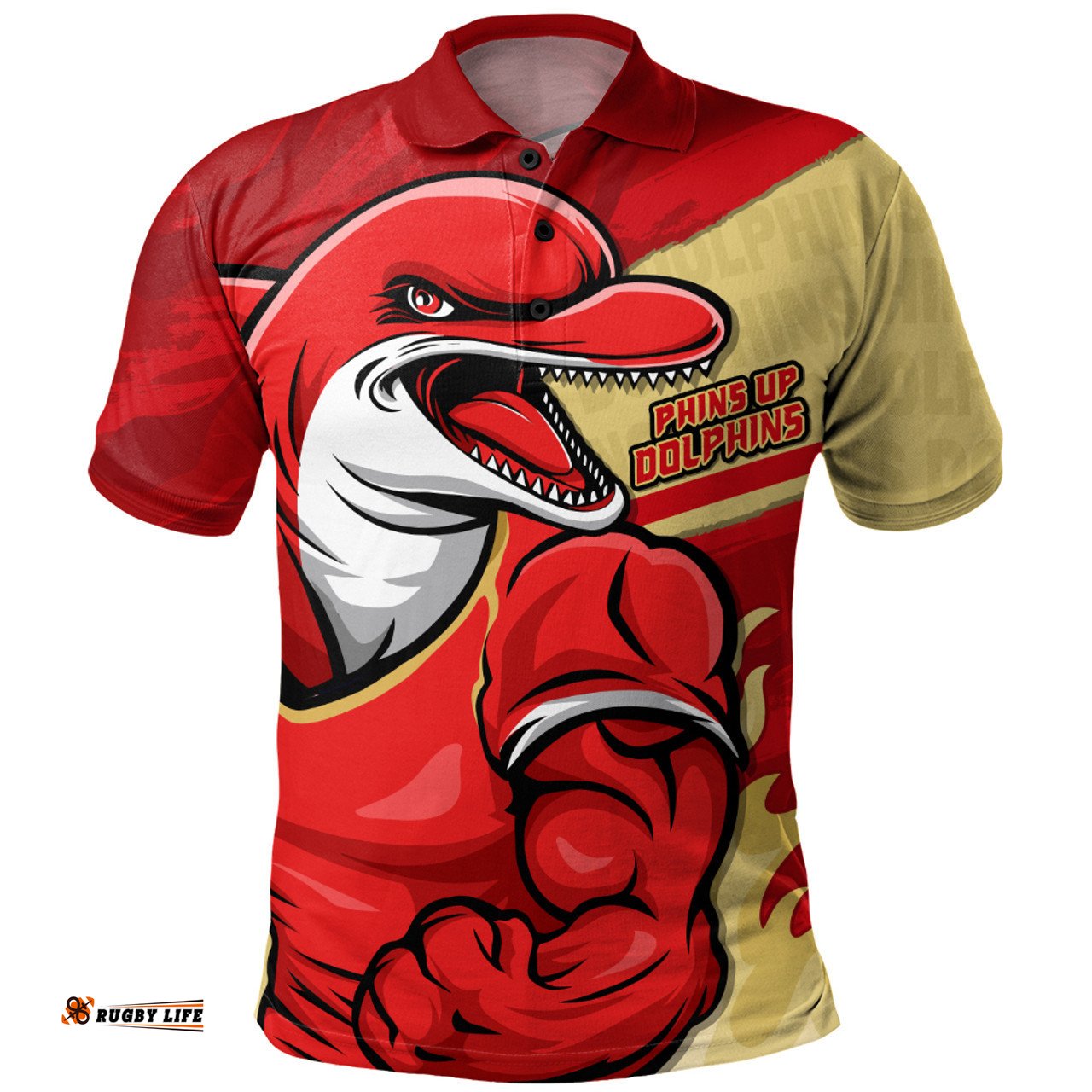 Amazing Aussie Redcliffe Dolphins Defend The Pride Polo Shirt
