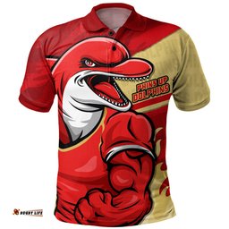 Amazing Aussie Redcliffe Dolphins Defend The Pride Polo Shirt