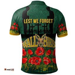 Amazing Aussie Wallabies Rugby Custom Anzac Wallabies Aboriginal Inspired With Animals Polo Shirt