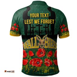 Amazing Aussie Wallabies Rugby Custom Anzac Wallabies Aboriginal Inspired With Animals Polo Shirt