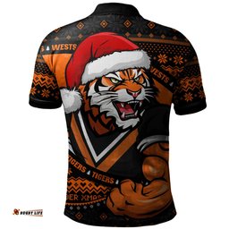 Amazing Aussie Wests Tigers Ugly Knit Style For Christmas Game Fans Polo Shirt