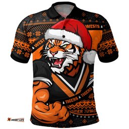 Amazing Aussie Wests Tigers Ugly Knit Style For Christmas Game Fans Polo Shirt