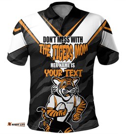 Amazing Aussie Wests Tigers Mother's Day Screaming Mom and Crazy Fan Polo Shirt
