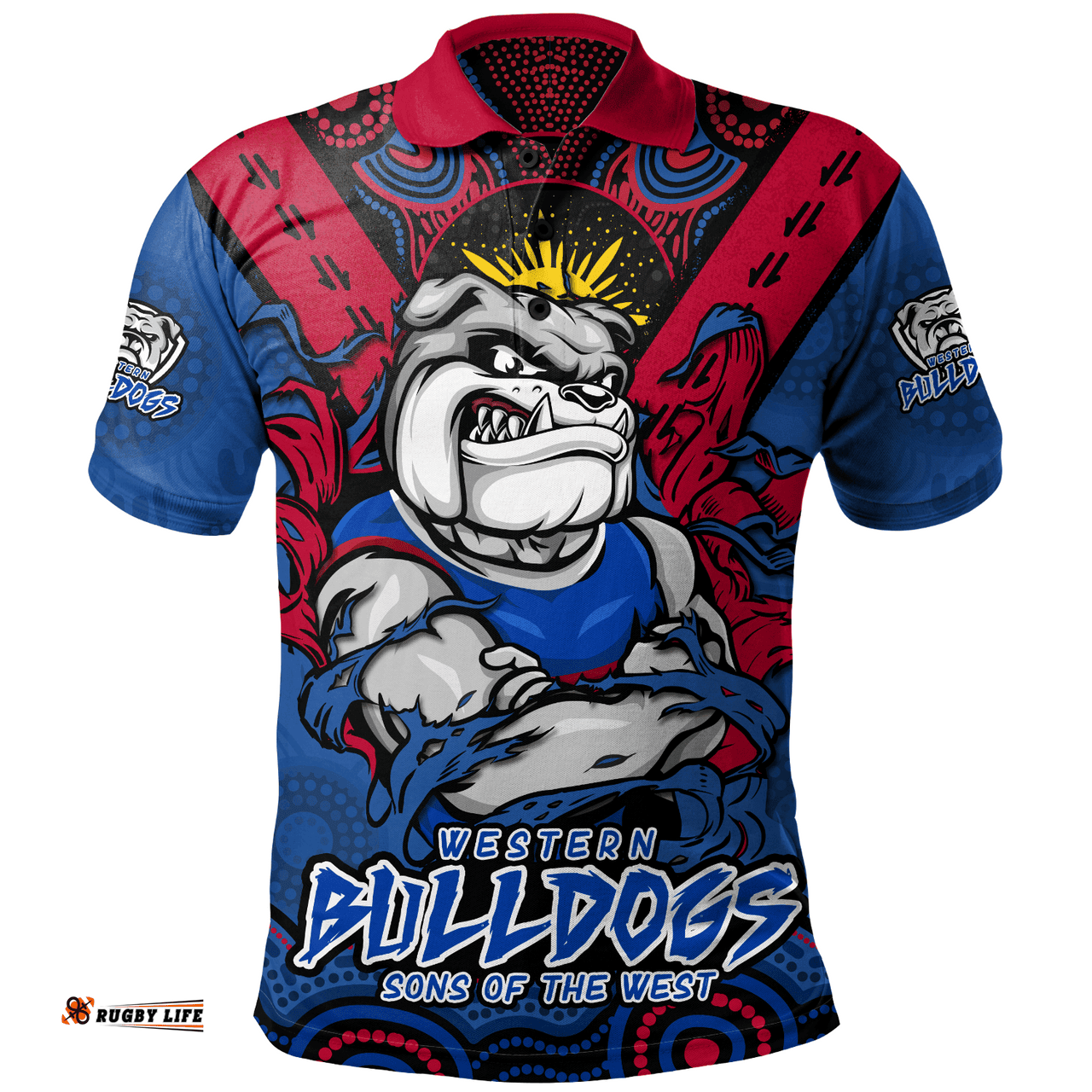 Amazing Aussie Western Bulldogs Ripped Legacy of the Game Polo Shirt