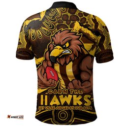 Amazing Aussie Hawthorn Blazing Spirit Of Victory Polo Shirt