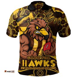 Amazing Aussie Hawthorn Blazing Spirit Of Victory Polo Shirt