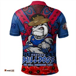 Amazing Aussie Western Bulldogs Ripped Legacy Of The Game The ANZAC Spirit Lives On Polo Shirt