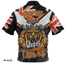 Amazing Aussie Wests Tigers Happy Australia Day We Are One And Free Polo Shirt