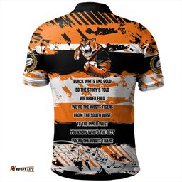 Amazing Aussie Wests Tigers Theme Song Inspired Polo Shirt