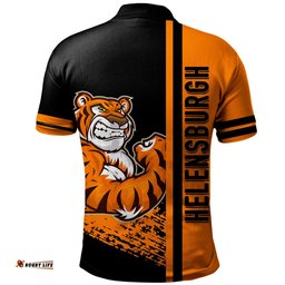 Amazing Aussie Wests Tigers Wests Tigers Mascot Quater Style Ver.1 Polo Shirt