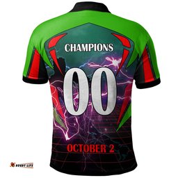 Amazing Aussie South Sydney Rabbitohs Custom Final Series Champions South Sydney Rabbitohs Player And Number Polo Shirt