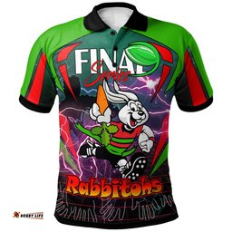 Amazing Aussie South Sydney Rabbitohs Custom Final Series Champions South Sydney Rabbitohs Player And Number Polo Shirt