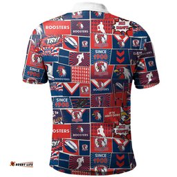Amazing Aussie Sydney Roosters Team Of Us Die Hard Fan Supporters Comic Style Polo Shirt