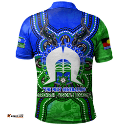 Amazing Aussie Indigenous Australian Aboriginal Dhari Dreams NAIDOC Edition Polo Shirt