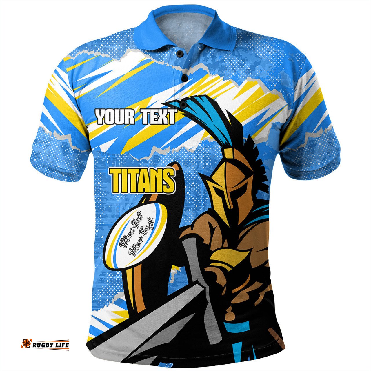 Amazing Aussie Gold Coast Titans Sport Theme Song Polo Shirt