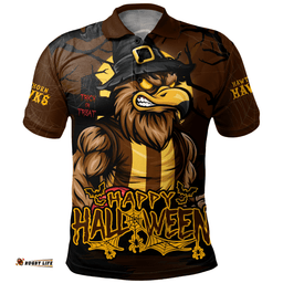 Amazing Aussie Hawthorn Full Moon Fever Halloween Supporter Polo Shirt