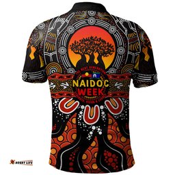 Amazing Aussie Indigenous Australian Aboriginal Naidoc Week Voices Of The Land Polo Shirt