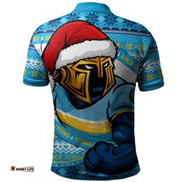 Amazing Aussie Gold Coast Titans Ugly Knit Style For Christmas Game Fans Polo Shirt