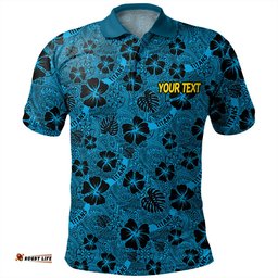 Amazing Aussie Gold Coast Titans Sport Scream With Tropical Patterns Polo Shirt