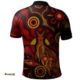 Amazing Aussie Indigenous Australian Aboriginal Echoes Of The Dreaming Polo Shirt
