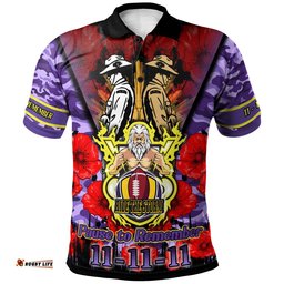 Storm Rugby Polo Shirt - Custom Remembrance Day PAUSE TO REMEMBER Polo Shirt Amazing Aussie