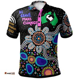 Australia National Reconciliation Week Polo Shirt - Custom "Be Brave, Make Change" Reconciliation Day Polo Shirt Tee Aussie