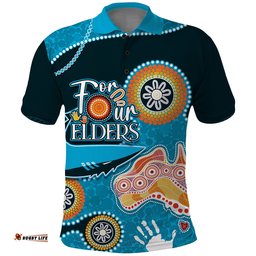Personalised NAIDOC Week 2023 NRL Sharks For Our Elders Polo Shirt Amazing Aussie
