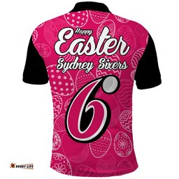 Sydney Sixers Cricket Happy Easter Day Polo Shirt Simple Style Amazing Aussie