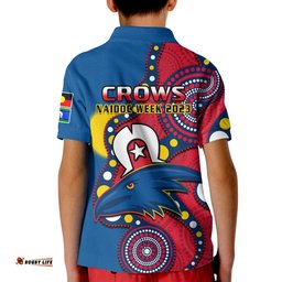 Adelaide Football NAIDOC 2023 Polo Shirt Crows For Our Elders Indigenous Amazing Aussie