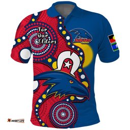 Adelaide Football NAIDOC 2023 Polo Shirt Crows For Our Elders Indigenous Amazing Aussie