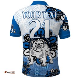 Custom Personalised NRL Canterbury-Bankstown Bulldogs Rugby Berries 1935 Aboriginal Polo Shirt Amazing Aussie