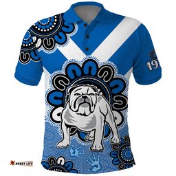 Custom Personalised NRL Canterbury-Bankstown Bulldogs Rugby Berries 1935 Aboriginal Polo Shirt Amazing Aussie