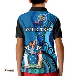 Custom Personalised Victoria State Polo Shirt Australian Indigenous Art Amazing Aussie