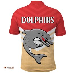 Redcliffe Dolphins Rugby Polo Shirt Simple Style Amazing Aussie