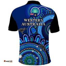 Western Australia State Polo Shirt WA Aussie Indigenous Art Amazing Aussie