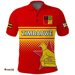 Zimbabwe Cricket Polo Shirt The Chevrons ODI Style Tee Aussie
