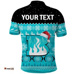 Custom Personalised Brisbane Heat Cricket Polo Shirt Aboriginal Merry Christmas Amazing Aussie