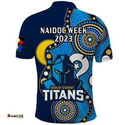Titans Rugby NAIDOC 2023 Polo Shirt Indigenous For Our Elders Amazing Aussie