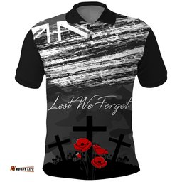 ANZAC DAY Polo Shirt Camo Style - Lest We Forget Amazing Aussie