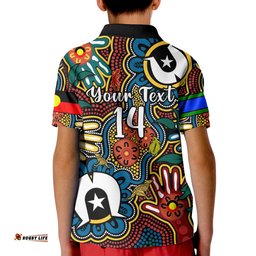 Custom Text And Number Australia NAIDOC Week 2023 Polo Shirt For Our Elders Indigenous Tee Aussie